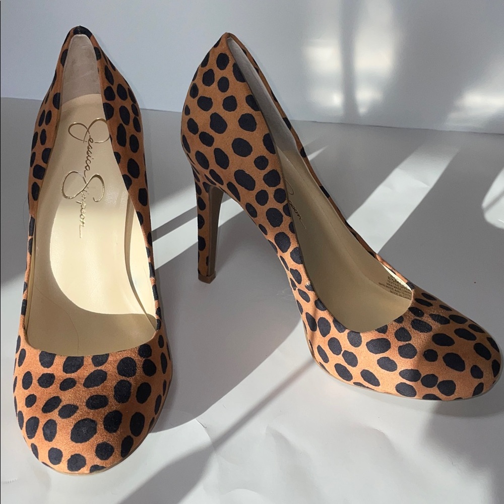 Jessica Simpson Leopard Print Heels